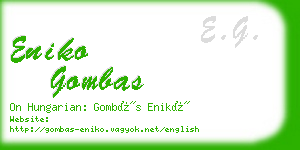 eniko gombas business card